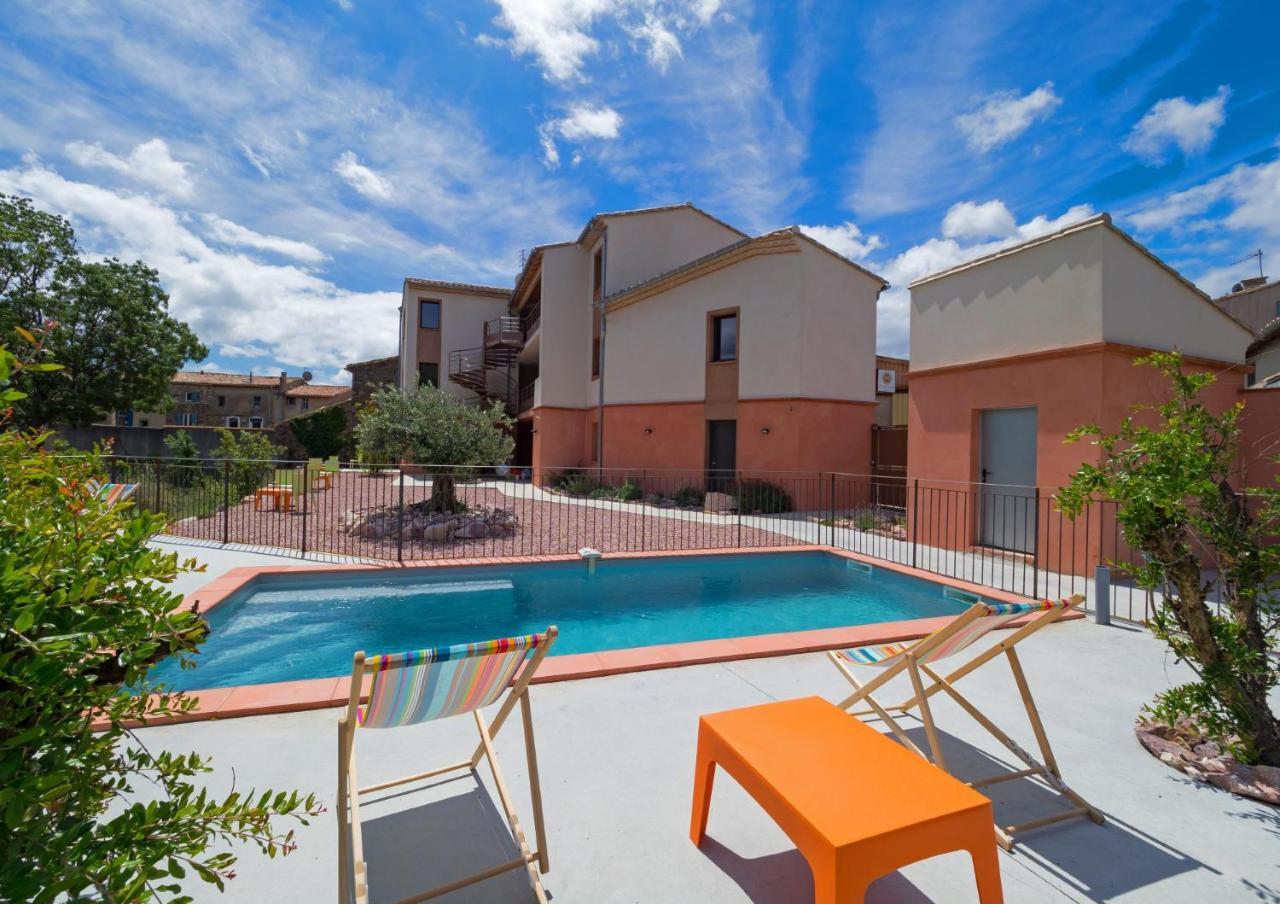 Logis Hotel - Restaurant La Marbrerie Caunes-Minervois Екстер'єр фото